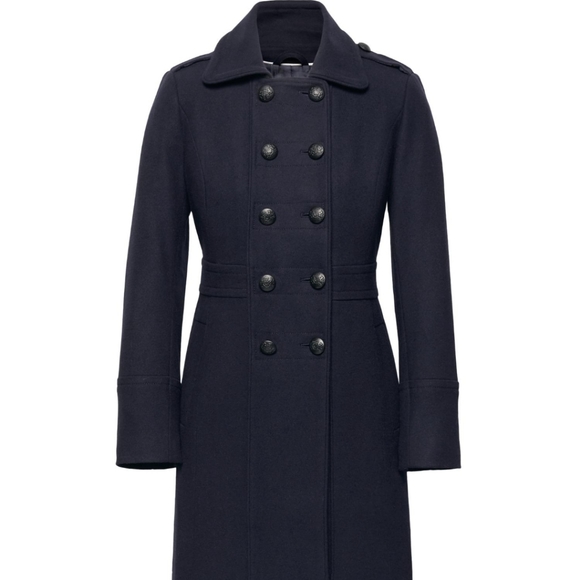 🔥Host Pick🔥 Banana Republic Navy Wool Double Breasted Coat - Picture 2 of 15